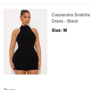 Fashion nova snatched a mini dress